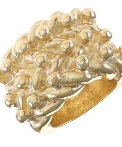 9ct Yellow Solid Super Heavy Gold Gents Huge 3 Row Keeper Ring