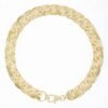 Solid 9ct Yellow Gold Ornate Mariner Bracelet -8.5mm -8.5" Gents