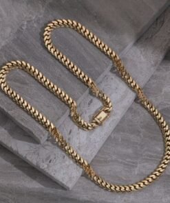 9ct Yellow Gold Solid Cuban Chain Size 2|9mm Wide, 3.5mm Thick - 30"- Ex Display