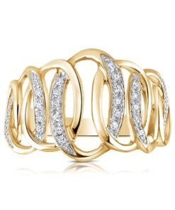 9ct Yellow Gold 0.10ct Diamond Ring